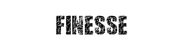 FINESSE Scratched Letters Font