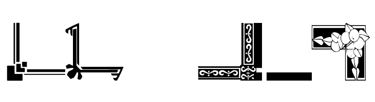 Vintage Decorative Corners 6  Free Fonts Download