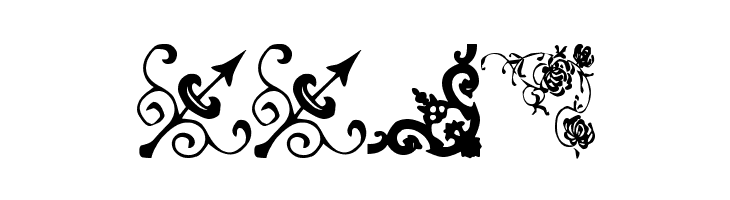 Vintage Decorative Corners 11  Free Fonts Download