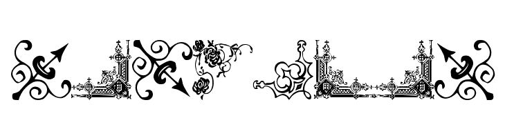 Vintage Decorative Corners 11  Free Fonts Download