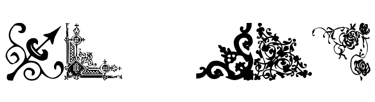 Vintage Decorative Corners 11  Free Fonts Download
