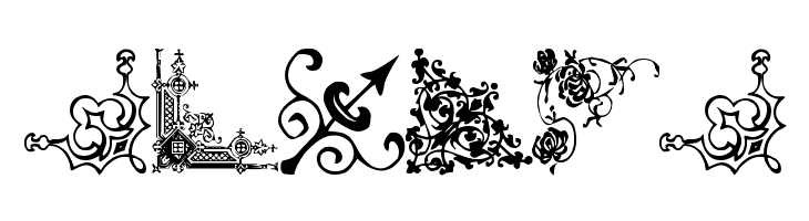 Vintage Decorative Corners 11  Free Fonts Download