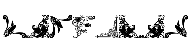 Vintage Decorative Corners 14  Free Fonts Download