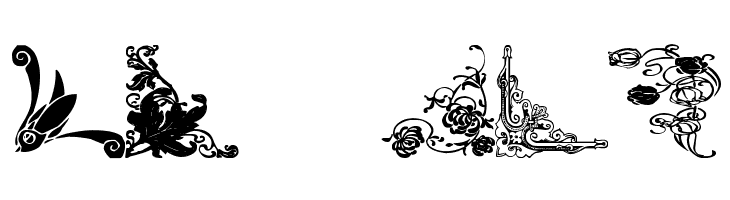 Vintage Decorative Corners 14  Free Fonts Download