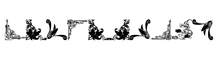 Vintage Decorative Corners 14  Free Fonts Download