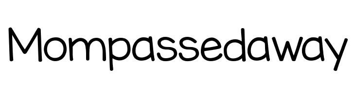 Mompassedaway KG Miss Kindergarten Font