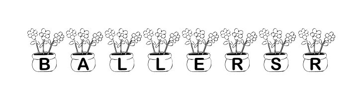 KR Three Flowers  Free Fonts Download