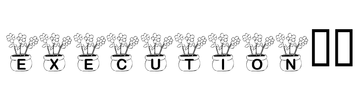 KR Three Flowers  Free Fonts Download