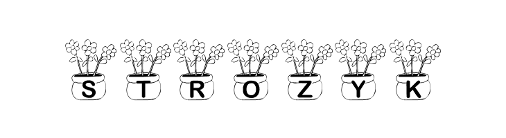 KR Three Flowers  Free Fonts Download