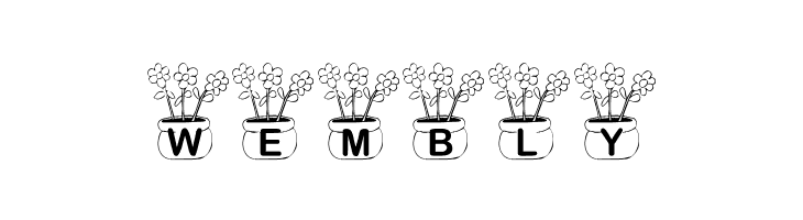 KR Three Flowers  Free Fonts Download