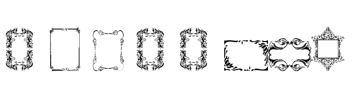 Vintage Frames 14  Free Fonts Download