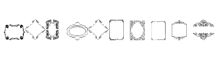 Vintage Frames 14  Free Fonts Download