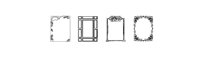 Vintage Frames 5  Free Fonts Download