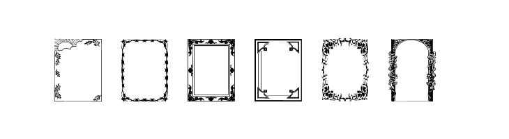 Vintage Frames 5  Free Fonts Download
