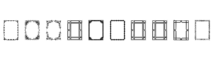 Vintage Frames 5  Free Fonts Download