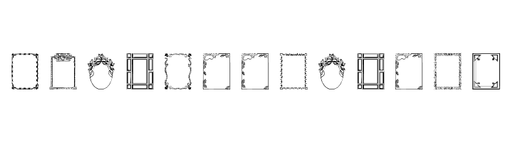 Vintage Frames 5  Free Fonts Download