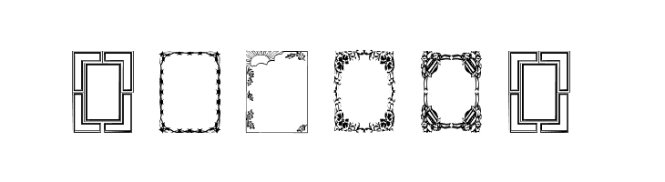 Vintage Frames 5  Free Fonts Download