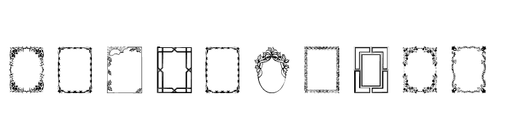 Vintage Frames 5  Free Fonts Download