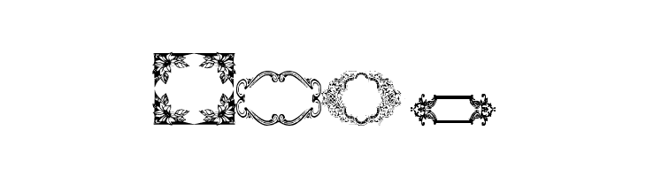 Vintage Frames 12  Free Fonts Download
