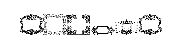 Vintage Frames 12  Free Fonts Download