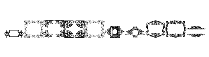 Vintage Frames 12  Free Fonts Download