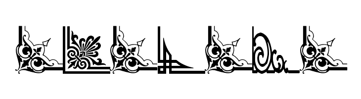 Vintage Decorative Corners 34  Free Fonts Download