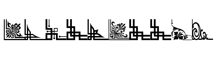 Vintage Decorative Corners 34  Free Fonts Download