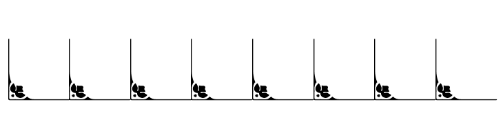 Vintage Decorative Corners 32  Free Fonts Download