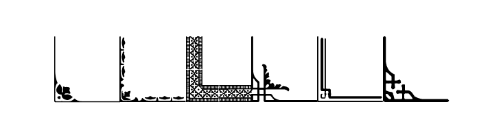 Vintage Decorative Corners 32  Free Fonts Download