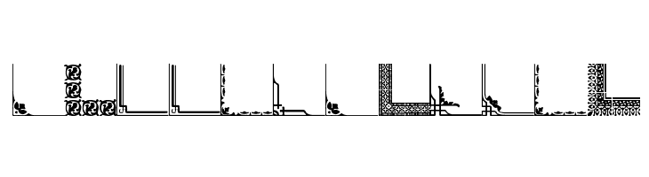 Vintage Decorative Corners 32  Free Fonts Download