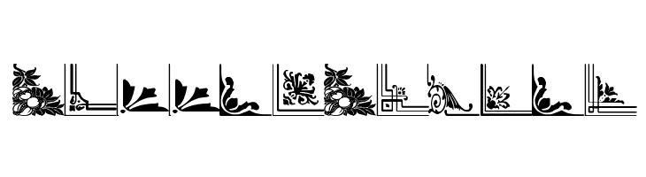 Vintage Decorative Corners 31  Free Fonts Download