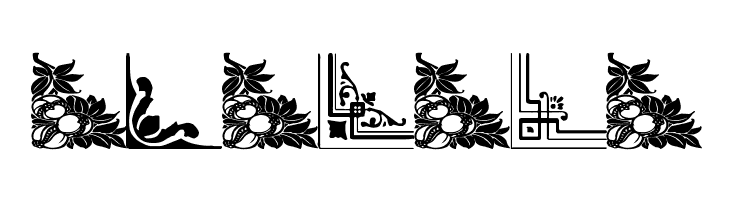 Vintage Decorative Corners 31  Free Fonts Download