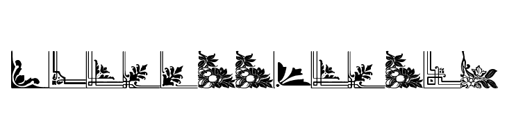 Vintage Decorative Corners 31  Free Fonts Download