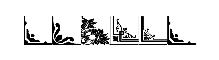 Vintage Decorative Corners 31  Free Fonts Download