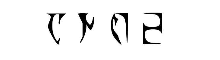 Alli's Daedric  Free Fonts Download