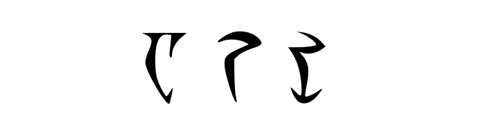 Alli's Daedric  Free Fonts Download