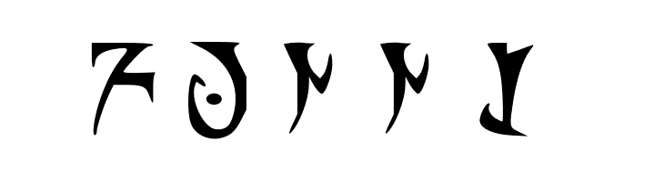 Alli's Daedric  Free Fonts Download