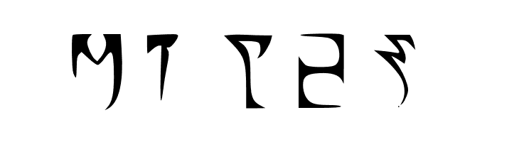 Alli's Daedric  Free Fonts Download