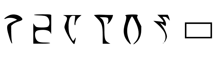 Alli's Daedric  Free Fonts Download