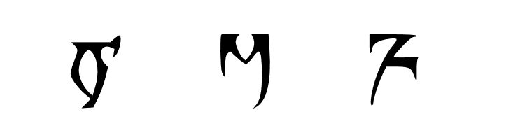 Alli's Daedric  Free Fonts Download