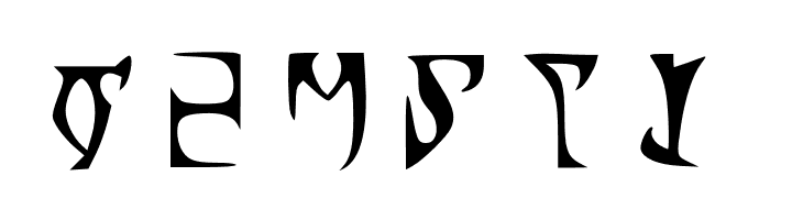 Alli's Daedric  Free Fonts Download