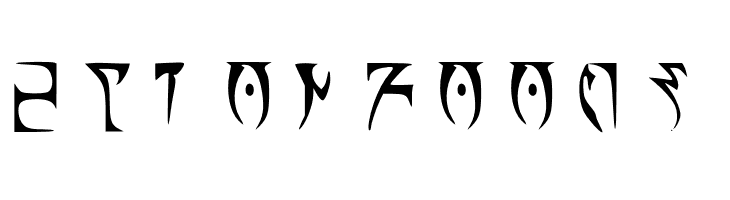 Alli's Daedric  Free Fonts Download