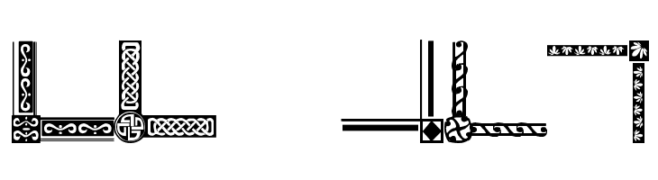 Vintage Decorative Corners 20  Free Fonts Download