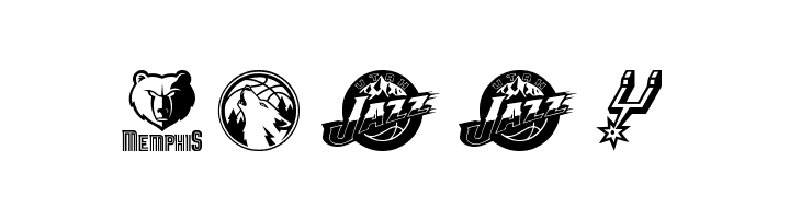 NBA WEST  Free Fonts Download