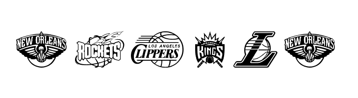 NBA WEST  Free Fonts Download