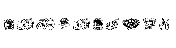 NBA WEST  Free Fonts Download