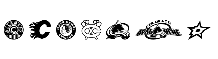 NHL WEST  Free Fonts Download