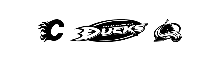 NHL WEST  Free Fonts Download
