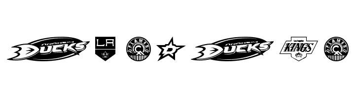 NHL WEST  Free Fonts Download