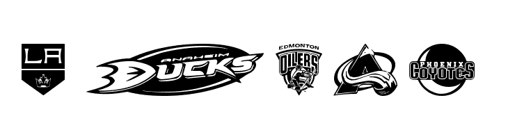NHL WEST  Free Fonts Download